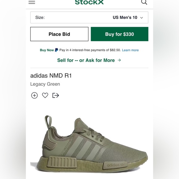 NWIB Adidas NMD_R1 Men's Classic Running Sneakers FW6415 size 10 1/2 - Picture 9 of 9